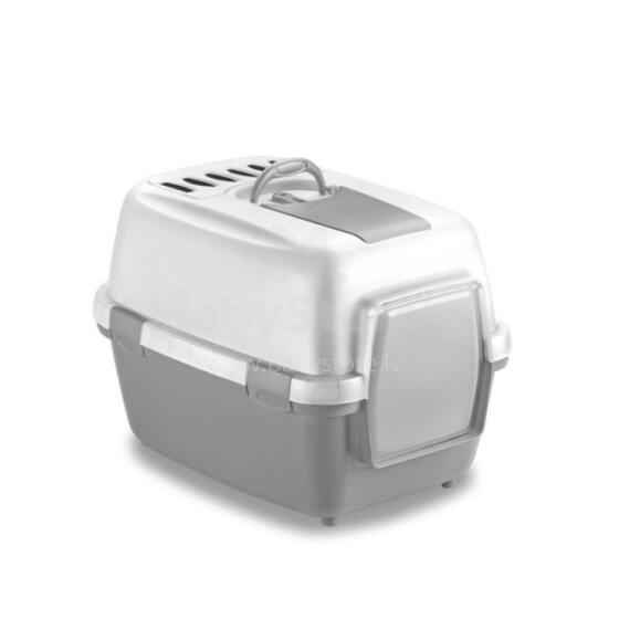 Cat toilet closed WivaCat 55x40x40cm white/grey