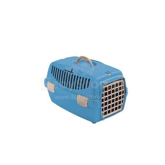 Transport cage Gulliver 1 with plastic door 48x32x31cm blue