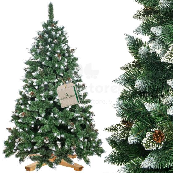 CT0191 Искусственная елка 220 см Premium Royal Trees, снежная алмазная сосна с шишками
