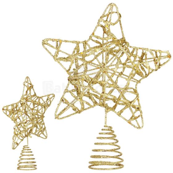 Christmas tree top, gold star Springos CA0785