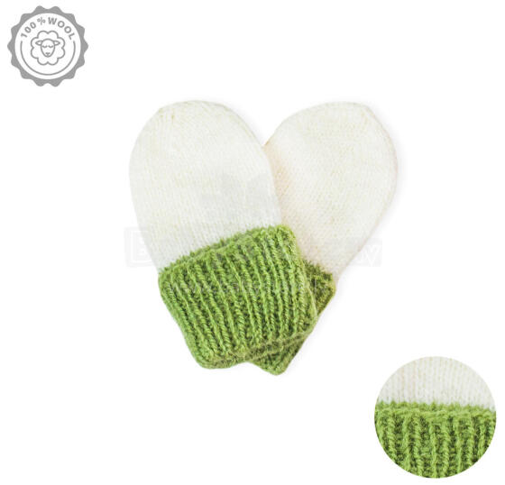 La Bebe™ Lambswool Natural Eco Baby Gloves Art.213949 Dabīgas vilnas adītas bērnu dūrainīši