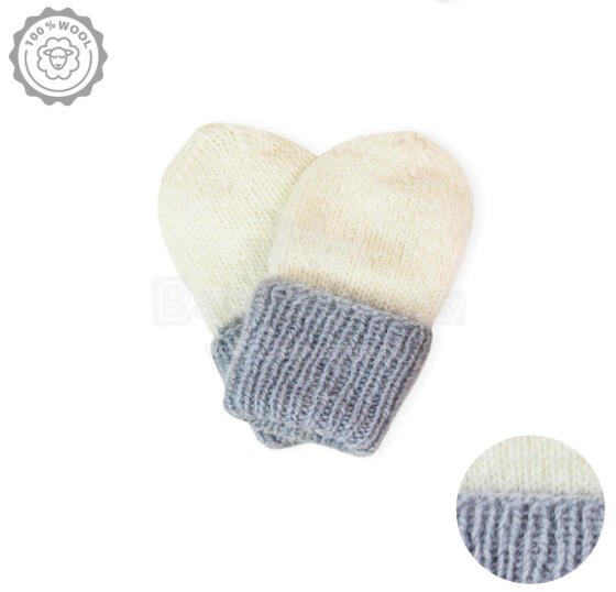 La Bebe™ Lambswool Natural Eco Baby Gloves Art.213950 Натуральные шерстяные варежки для новорожденного