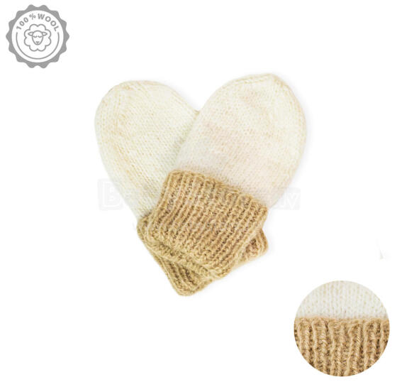 La Bebe™ Lambswool Natural Eco Baby Gloves Art.213951 Натуральные шерстяные варежки для новорожденного
