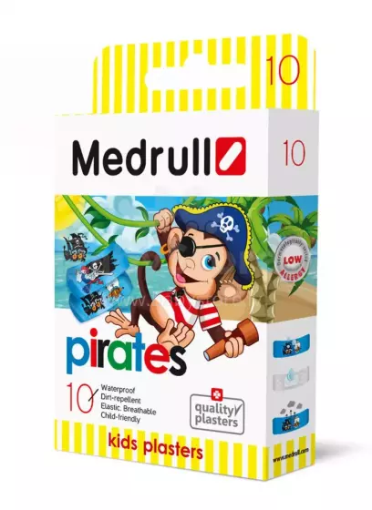 Medrull Pirates Art.150069 Plāksteris bērniem ,10gab