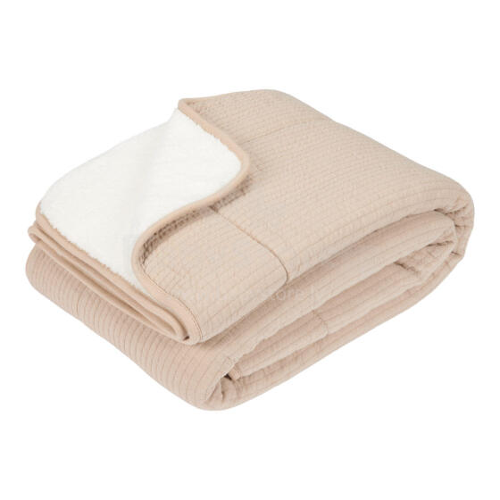 Little Dutch Cot Blanket Art.TE11023021 Pure Beige Детское одеяло из натурального  хлопка , 110х140см