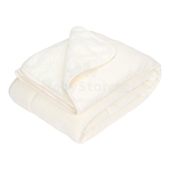 Little Dutch Cot Blanket Art.TE11092003 Soft White Dabīgas kokvilnas plediņš/sega bērniem, 110x140cm