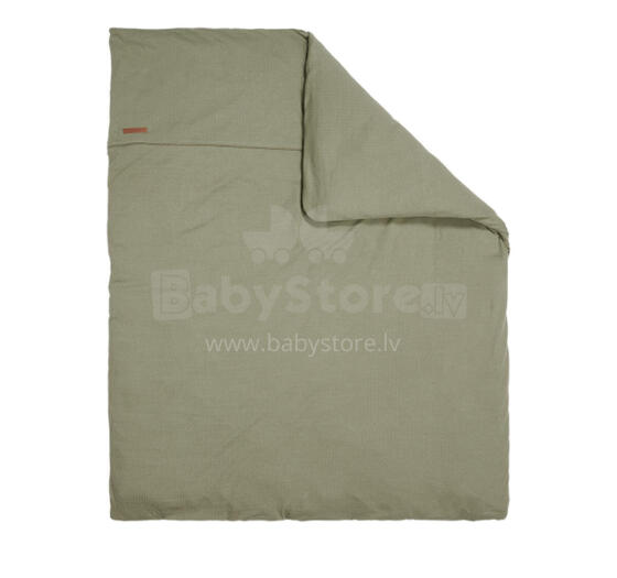 Little Dutch Blanket Cover  Art.TE10430111 Pure Olive Детский хлопковый пододеяльник 80x80см