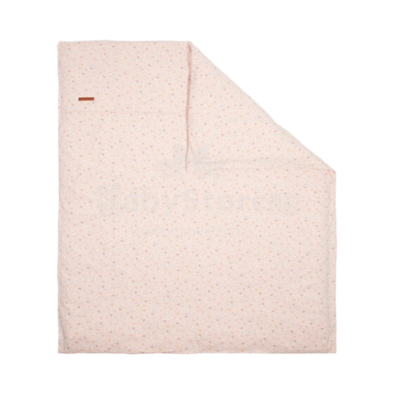 Little Dutch Blanket Cover  Art.TE10421550 Pink Flowers Детский хлопковый пододеяльник 80x80см