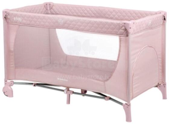 Kikkaboo Baby Cot Medley Pink Art.214581 Bērnu manēžā ceļojumu gulta