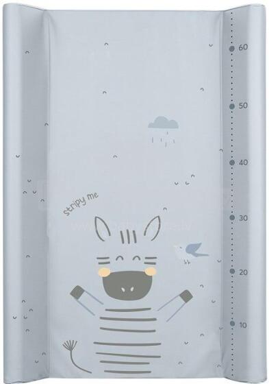 Kikkaboo Strong Hard PVC Art.214698 Stripy Friends   Матрац для пеленания с твердым основанием + крепление для кроватки (70x50cm)