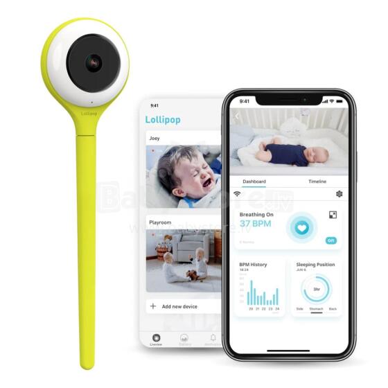 Lollipop Smart Baby Camera Art.CABC-LOL03USGR01  Pistachio Камера видеонаблюдения