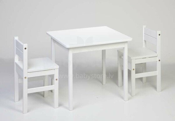 TROLL Art.TC0619-WG riešutmedžio stalas ir 2 kėdės