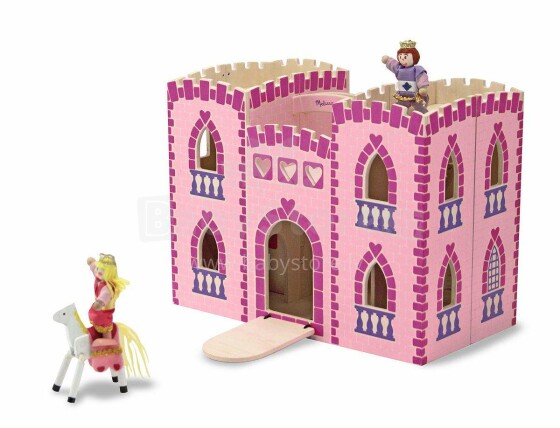 Melissa&Doug Fold Go Princess Castle Art.13708 Puidust mänguasja lukk