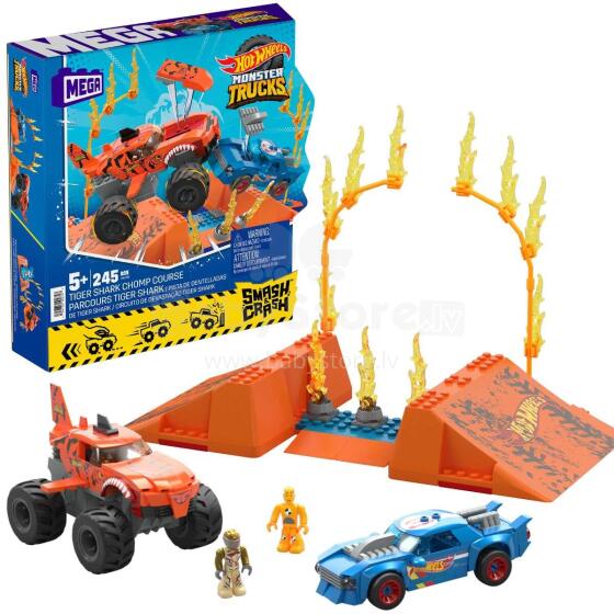 MEGA Hot Wheels lammutatav tiigerhai monsterauto