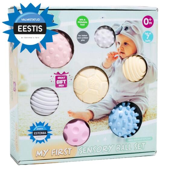 Gerardo's Toys sensoorsete beebipallide komplekt 7 tk