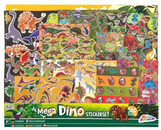 Grafix kleepsud Dino 500tk