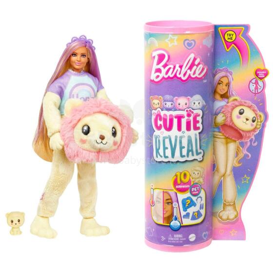 Barbie® Cutie Reveal T-särgiga nukk lõvi