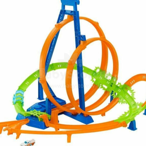 Hot Wheels® spiraalne kokkupõrkerada
