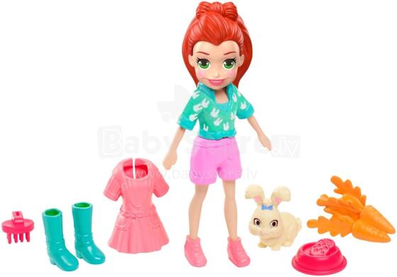 Polly Pocket® nukk Lila lemmikuga
