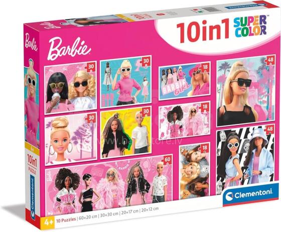 Clementoni pusle 10in1 Barbie