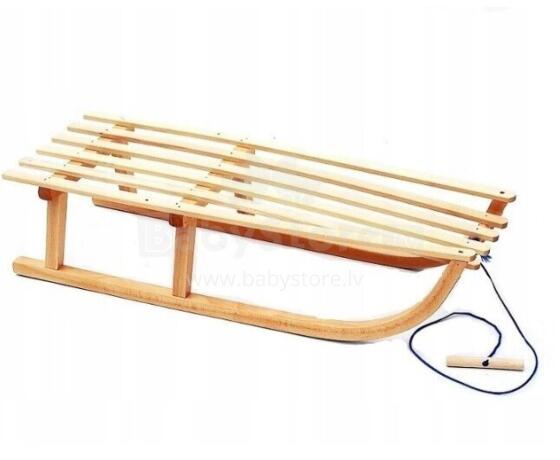 Bebe Basic Wood Sledge Art.SAN002 Детские деревянные санки , особо выносливые,90cм