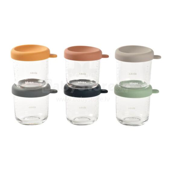 Beaba Portions Verre Art.221737 Piena / Pārtikas uzglabāšanas konteineri,6 gab,250ml
