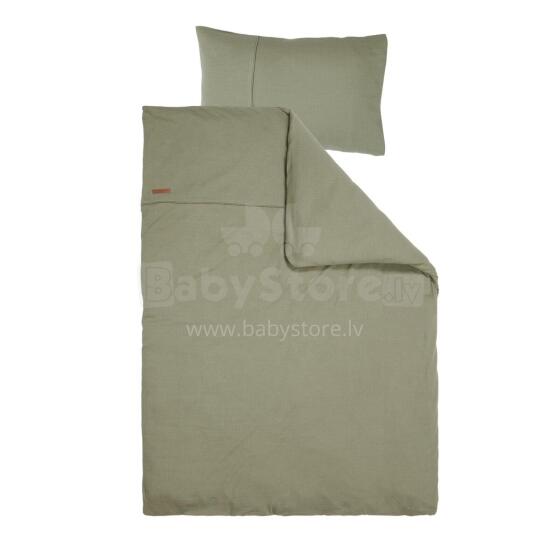 Little Dutch Bedding Set Art.TE10330111 Pure Olive Kokvilnas gultas veļas komplekts no 2 daļam 100x140