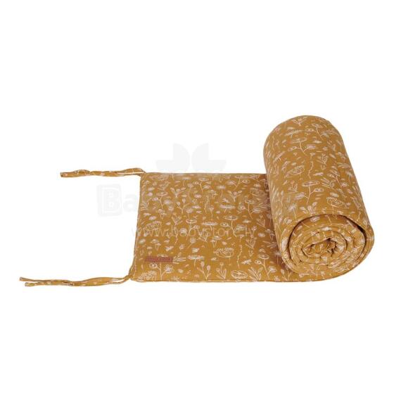 Little Dutch Bumper Art.TE12021080 Flower Ochre  Бортик-охранка для детской кроватки