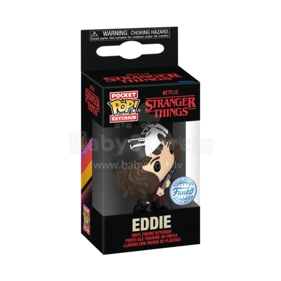 FUNKO POP! Keychain: Stranger Things - Eddie, 10 cm
