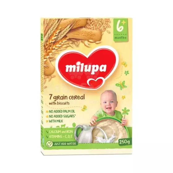 Milupa Bio Art.222028 piena putra ar cepumiem 250 gr,6 mēn+