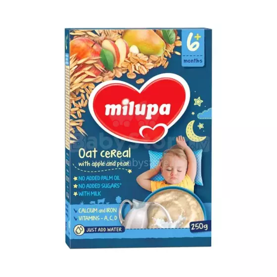 Milupa Bio Art.222032 piena putra ar graudaugiem 250 gr,6 mēn+