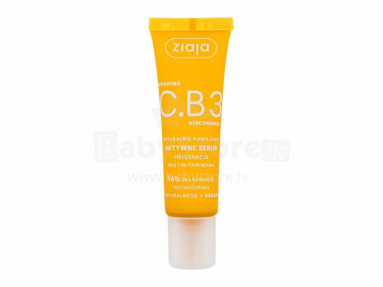 Aktīvs sejas serums ar vitamīnu C.B3 un niacinamīdu 30 ml