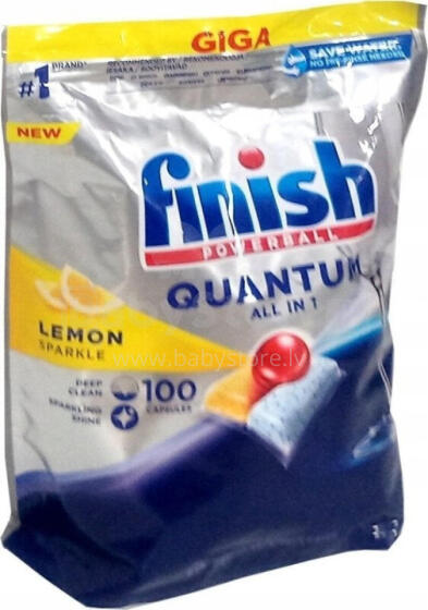 Finish trauku mazgājamās mašīnas tabletes Quantum 100gab