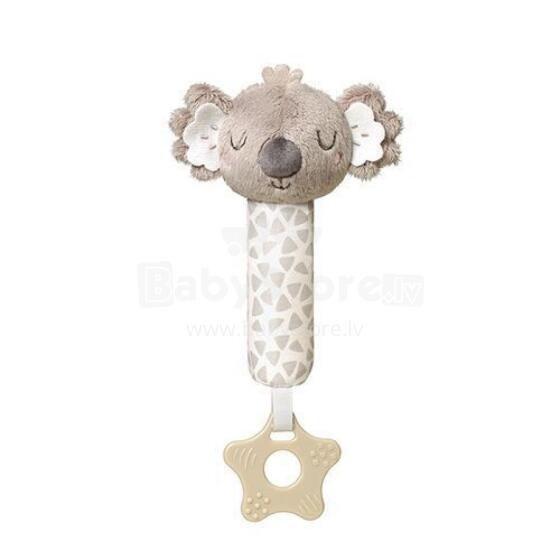 BabyOno Squeaky Koala Coco with teether Art.1633  Игрушка-пищалка с прорезывателем Коала