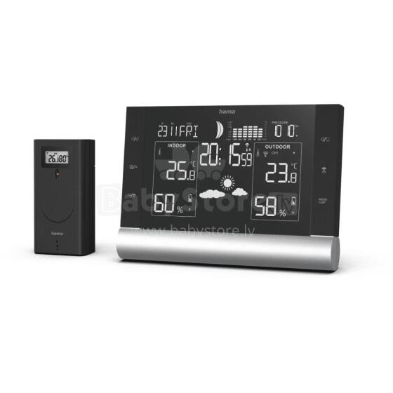 Hama 00186418 Black Line Plus Weather Station black