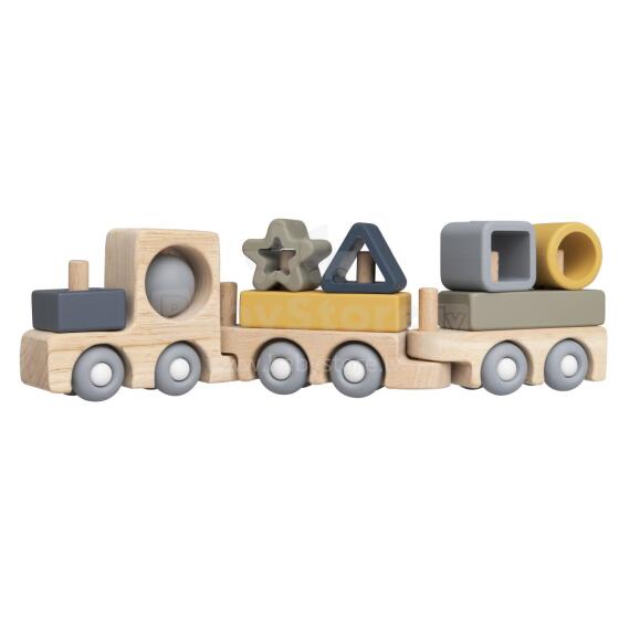 Baby Only Wood Train Art.BO-860.852.800.50  koka rotaļu vilciens, 10+,