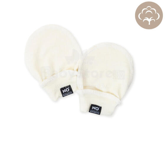 La Bebe™ NO Baby Mittens  Art.222638 White