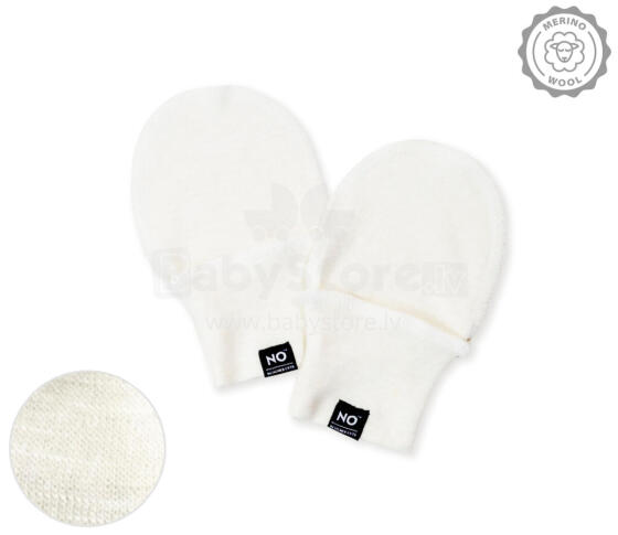 La Bebe™ NO Baby Mittens  Art.222640 White