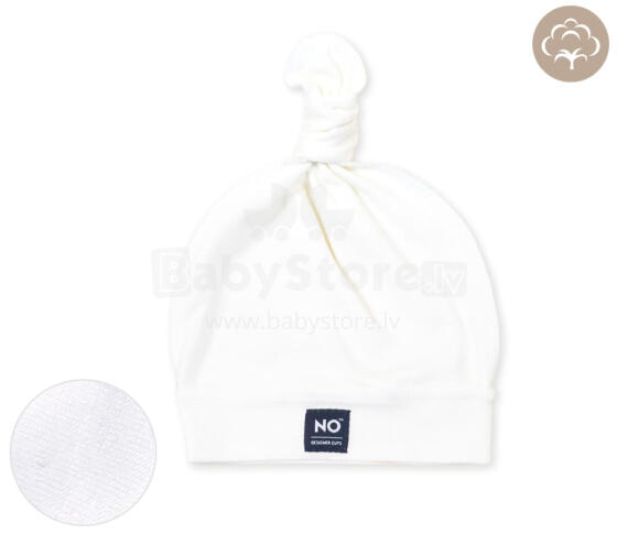 La Bebe™ NO Hat Art.222646 White Mazuļu (zīdaiņu) kokvilnas cepure