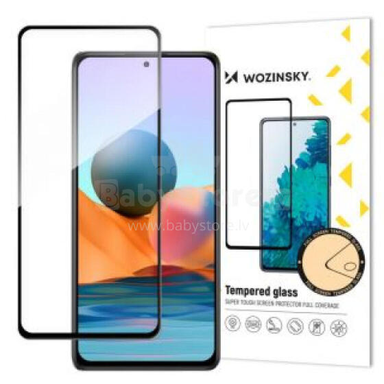 Wozinsky Wozinsky Super Durable Full Glue Full Screen Tempered Glass with Frame Case Friendly Xiaomi Redmi Note 12 Pro+ / Note 12 Pro / Note 12 5G / Note 12 / Xiaomi Redmi Note 10 Pro / Xiaom