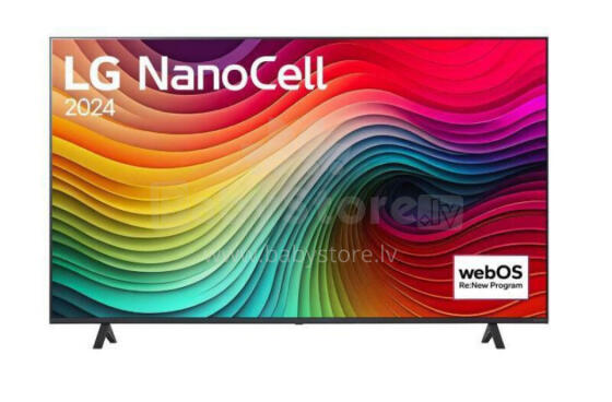 TV Set LG 43" 4K/Smart 3840x2160 Wireless LAN Bluetooth webOS 43NANO82T3B