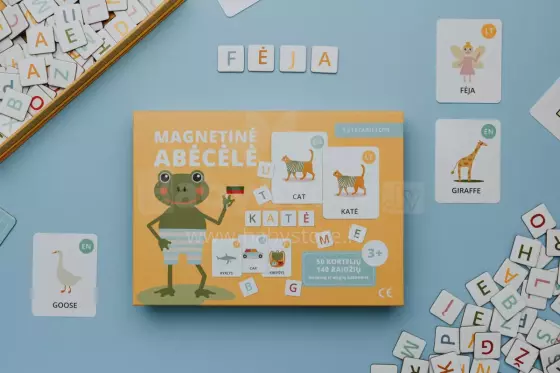 Tutufamily Alphabet Art.223046 Магнитный алфавит для обучения чтению литовский/английский язык(LT/EN)