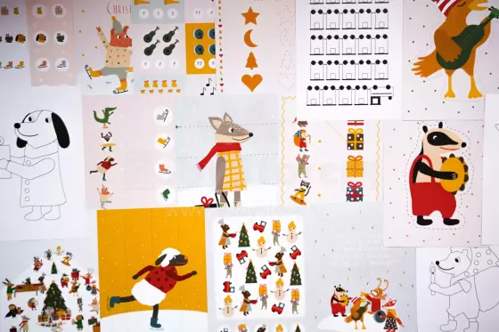 Tutufamily Advente  Art.223052 Рабочие листы для печати Адвент
