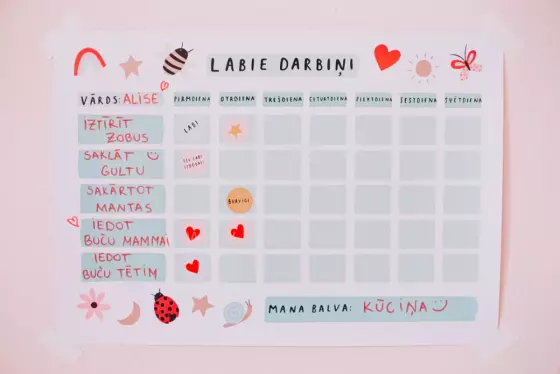 Tutufamily  Art.223057   darba lapas Labie darbiņi (digitāli)