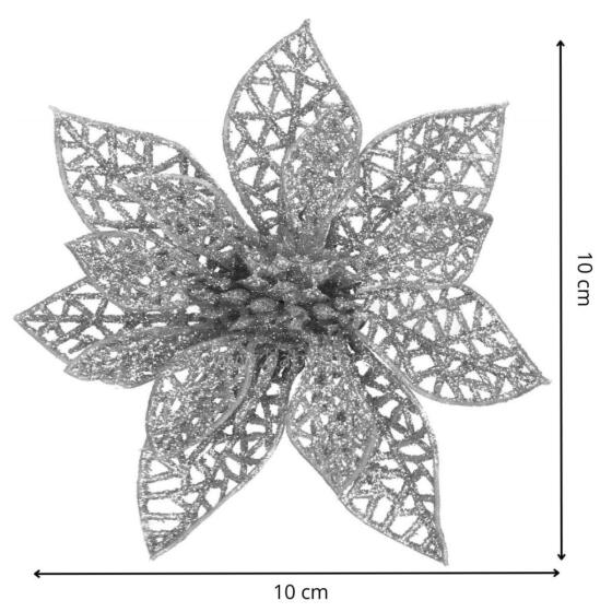 Christmas decoration "Poinsettia" Springos CA0726 11x11 cm