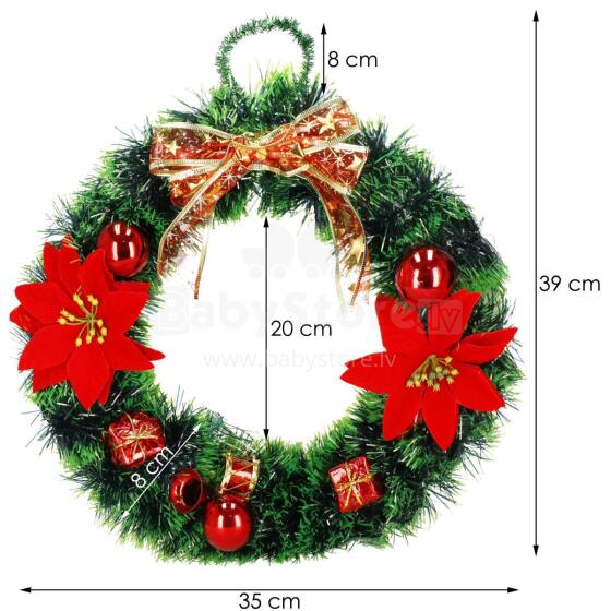 Christmas wreath door decoration Springos CA1018 35 cm