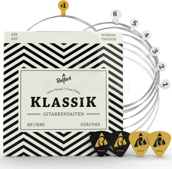 Guitar Strings Classical Guitar Premium Nylon Strings Art.223269 Комплект 6 струн