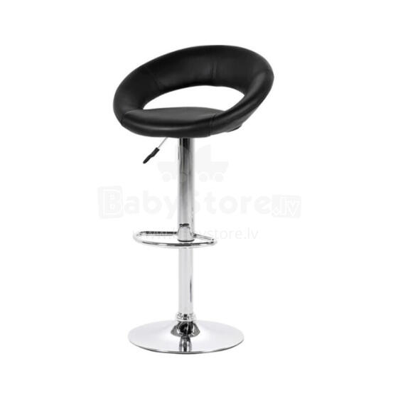 Bāra krēsls PLUMP 56x50xH100cm hroma/melns 0000025441