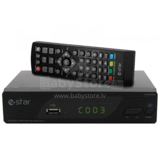 Uztvērējs eSTAR DVBT2 536 HD Black