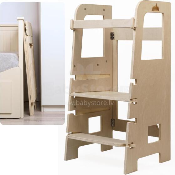 Wooden Learning Tower Evolutive Art.224037 Natural Деревянный кухонный табурет/ступенька для малышей